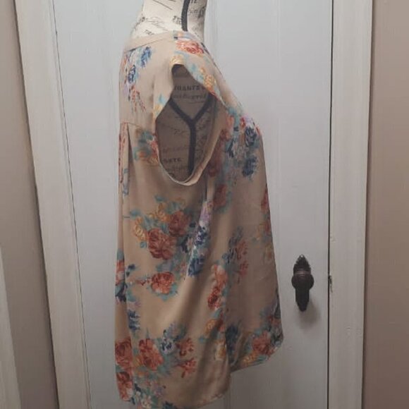 💃Pleione Floral Print Chiffon Blouse Top. 🌴 - Picture 4 of 7